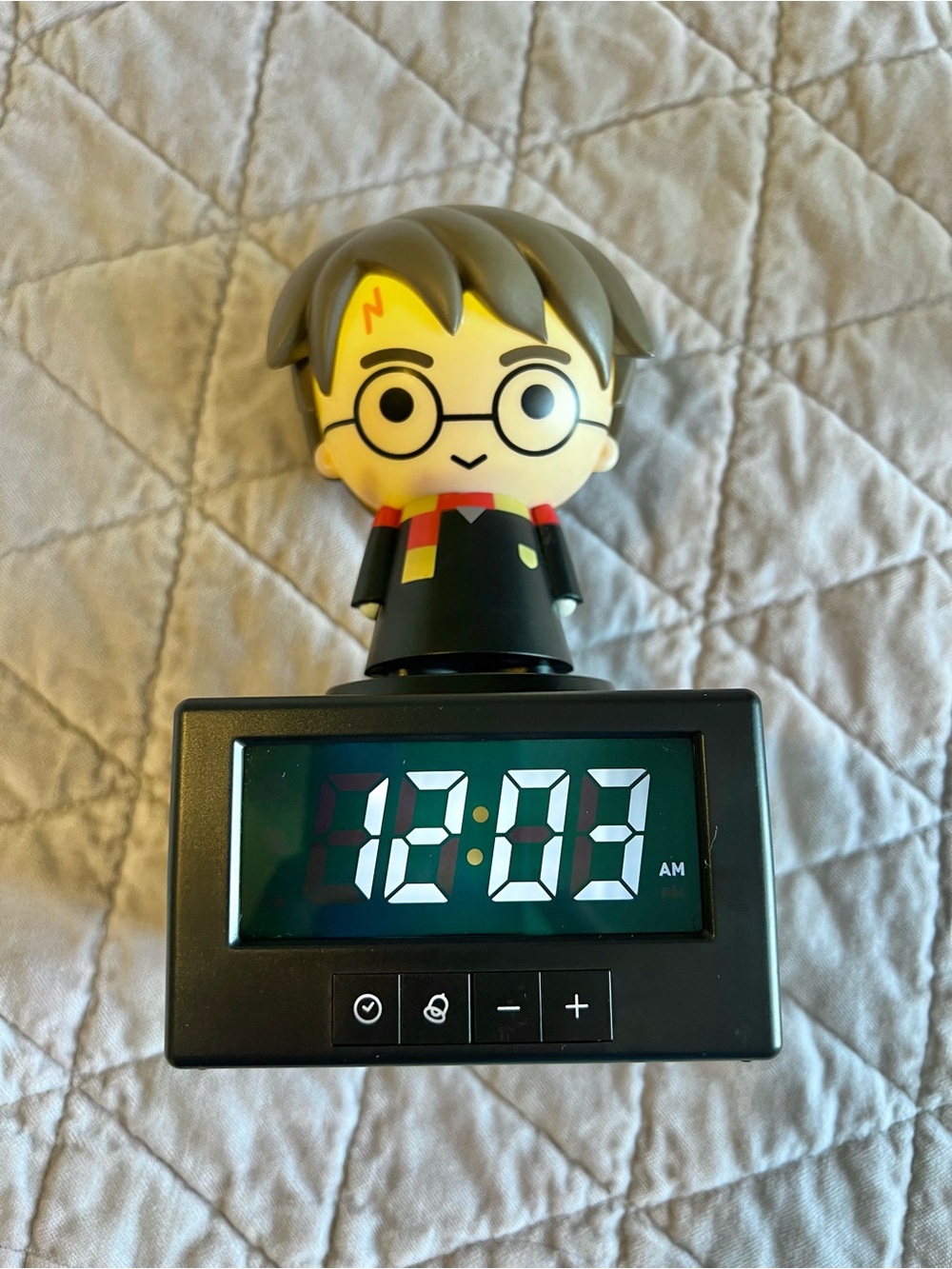 Harry Potter Icon Alarm Clock Multicolor Night Light and Snooze Feature